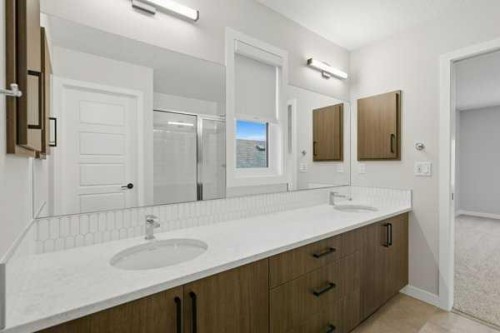 9 Bayview Mews Sw, Airdrie, AB - Indoor Photo Showing Bathroom