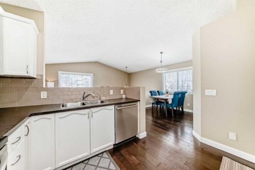 67 Bridleglen Manor Sw, Calgary, AB - Indoor Photo Showing Kitchen With Double Sink