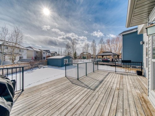 91 Silverado Ridge Crescent Sw, Calgary, AB - Outdoor With Deck Patio Veranda With Exterior