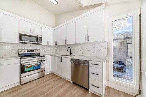 319 Whitefield Drive Ne, Calgary, AB - Indoor Photo Showing Kitchen With Stainless Steel Kitchen