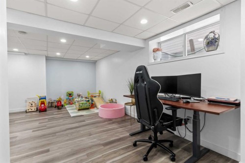 219 Silverado Plains Close Sw, Calgary, AB - Indoor Photo Showing Office