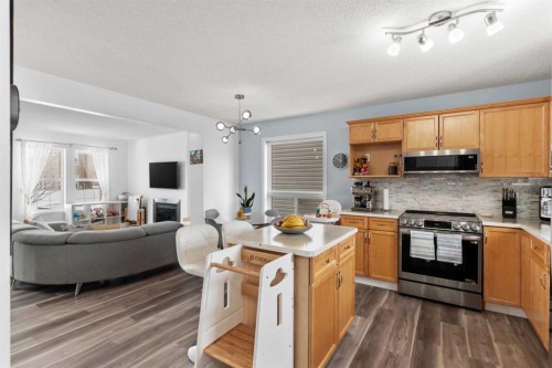 219 Silverado Plains Close Sw, Calgary, AB - Indoor Photo Showing Kitchen