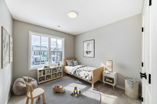53 Bartlett Way Se, Calgary, AB - Indoor Photo Showing Bedroom