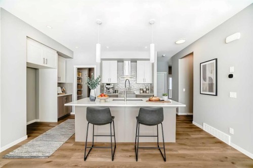 53 Bartlett Way Se, Calgary, AB - Indoor Photo Showing Kitchen With Upgraded Kitchen