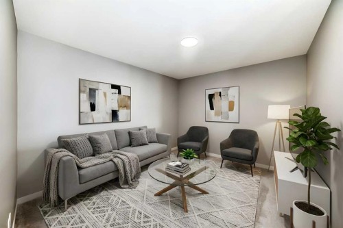 53 Bartlett Way Se, Calgary, AB - Indoor Photo Showing Living Room