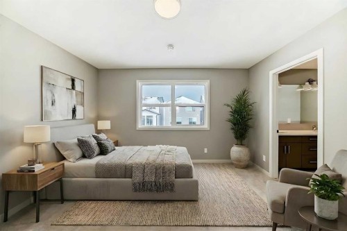 53 Bartlett Way Se, Calgary, AB - Indoor Photo Showing Bedroom