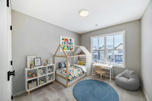 53 Bartlett Way Se, Calgary, AB - Indoor Photo Showing Bedroom
