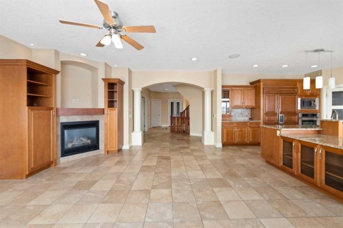 28 Panatella Manor Nw, Calgary, AB - Indoor With Fireplace