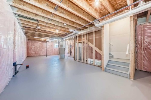 185 Mercado Landing Se, Calgary, AB - Indoor Photo Showing Basement