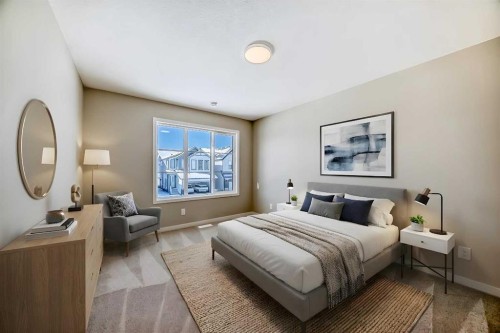 185 Mercado Landing Se, Calgary, AB - Indoor Photo Showing Bedroom
