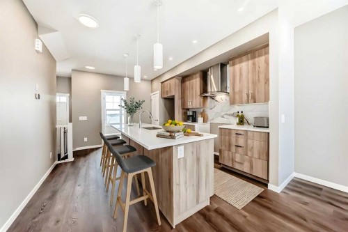 1314 Mahogany Boulevard Se, Calgary, AB - Indoor Photo Showing Kitchen