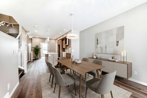 1314 Mahogany Boulevard Se, Calgary, AB - Indoor Photo Showing Dining Room