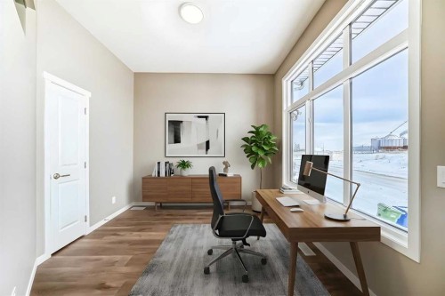 833 Marine Drive Se, Calgary, AB - Indoor Photo Showing Office