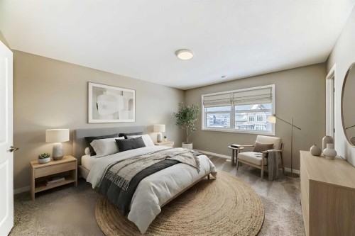 833 Marine Drive Se, Calgary, AB - Indoor Photo Showing Bedroom