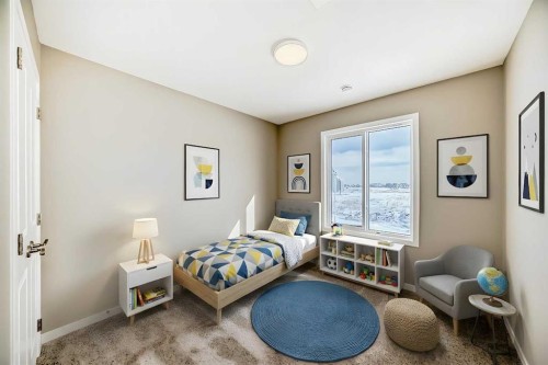 833 Marine Drive Se, Calgary, AB - Indoor Photo Showing Bedroom