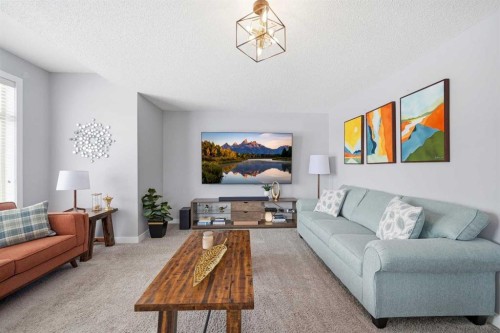 127 Walden Heights Se, Calgary, AB - Indoor Photo Showing Living Room