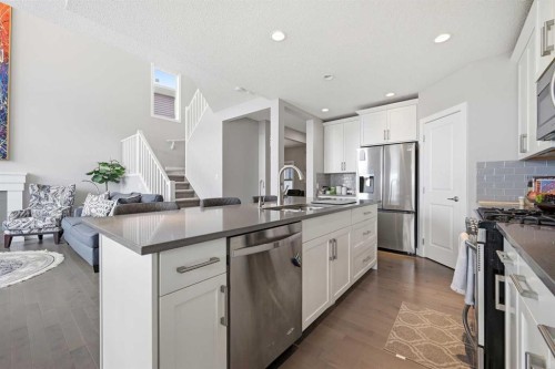 127 Walden Heights Se, Calgary, AB - Indoor Photo Showing Kitchen With Upgraded Kitchen