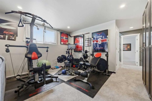 1015 Maplecroft Road Se, Calgary, AB - Indoor Photo Showing Gym Room