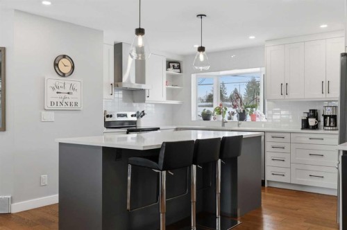 1015 Maplecroft Road Se, Calgary, AB - Indoor Photo Showing Kitchen With Upgraded Kitchen