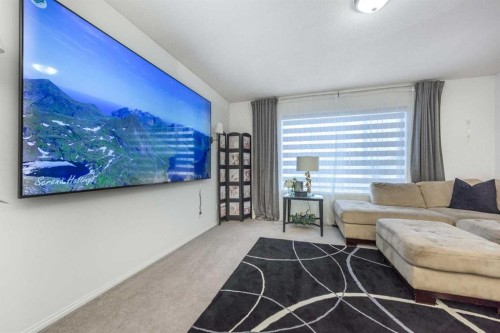 8430 Saddleridge Drive Ne, Calgary, AB - Indoor Photo Showing Living Room
