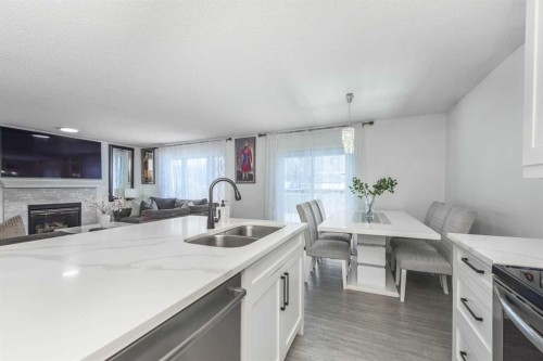 8430 Saddleridge Drive Ne, Calgary, AB - Indoor Photo Showing Kitchen With Double Sink With Upgraded Kitchen