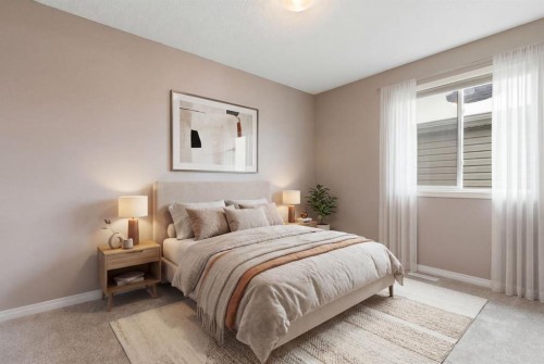 149 Windridge Road Sw, Airdrie, AB - Indoor Photo Showing Bedroom