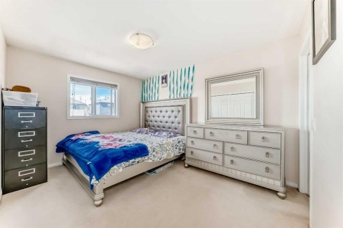 151 Covepark Green Ne, Calgary, AB - Indoor Photo Showing Bedroom