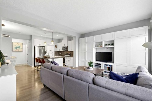 253 Auburn Meadows Boulevard Se, Calgary, AB - Indoor Photo Showing Living Room