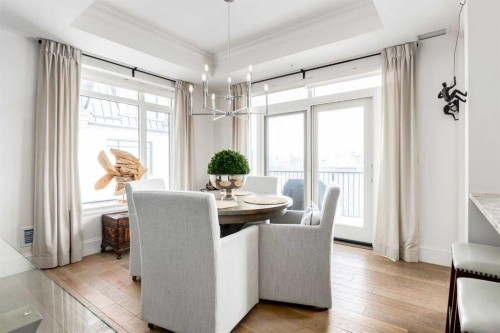 306-131 Quarry Way Se, Calgary, AB - Indoor Photo Showing Dining Room