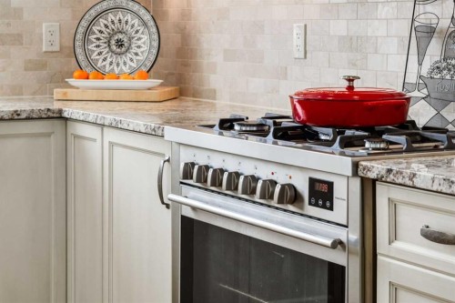 306-131 Quarry Way Se, Calgary, AB - Indoor Photo Showing Kitchen