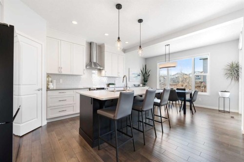 92 Brightoncrest Point Se, Calgary, AB - Indoor Photo Showing Kitchen With Upgraded Kitchen
