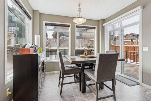 117 Silverado Saddle Heights Sw, Calgary, AB - Indoor Photo Showing Dining Room