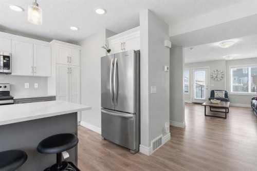 580 Savanna Boulevard Ne, Calgary, AB - Indoor Photo Showing Kitchen With Stainless Steel Kitchen