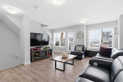 580 Savanna Boulevard Ne, Calgary, AB - Indoor Photo Showing Living Room