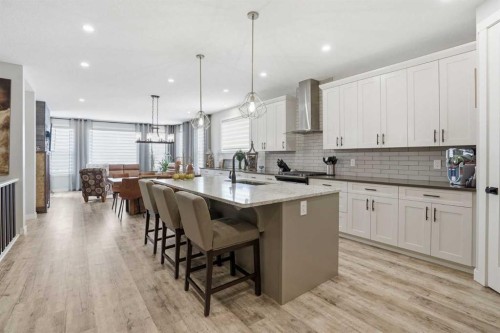 111 Crestridge View Sw, Calgary, AB - Indoor Photo Showing Kitchen With Upgraded Kitchen