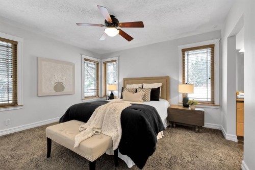 4712 Grove Hill Road Sw, Calgary, AB - Indoor Photo Showing Bedroom