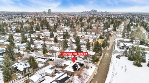 4712 Grove Hill Road Sw, Calgary, AB - Outdoor With View