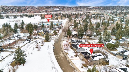 4712 Grove Hill Road Sw, Calgary, AB - Outdoor With View