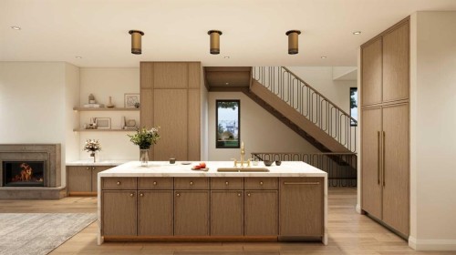 730 25 Avenue Nw, Calgary, AB - Indoor With Fireplace
