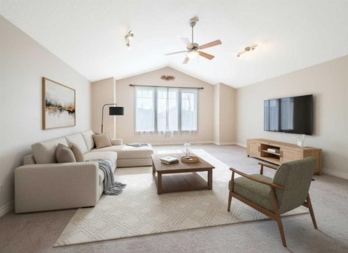 107 Panatella Close Nw, Calgary, AB - Indoor Photo Showing Living Room