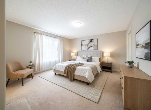 107 Panatella Close Nw, Calgary, AB - Indoor Photo Showing Bedroom