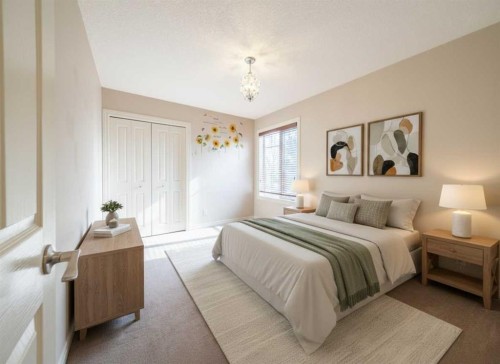 107 Panatella Close Nw, Calgary, AB - Indoor Photo Showing Bedroom