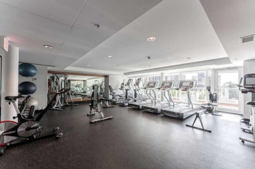 406-510 6 Avenue Se, Calgary, AB - Indoor Photo Showing Gym Room
