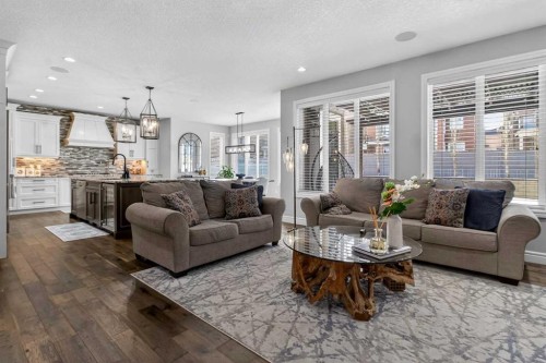 264 Stonemere Close, Chestermere, AB - Indoor Photo Showing Living Room