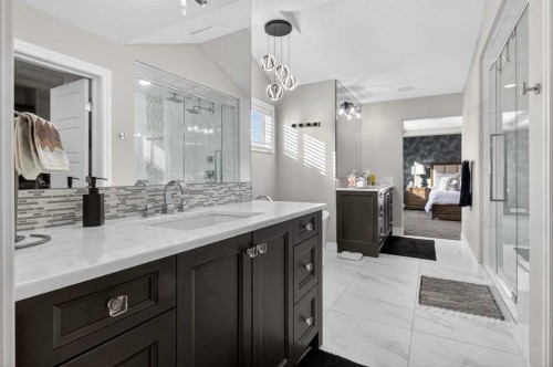 264 Stonemere Close, Chestermere, AB - Indoor Photo Showing Bathroom