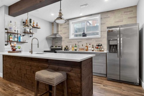 264 Stonemere Close, Chestermere, AB - Indoor Photo Showing Kitchen With Upgraded Kitchen