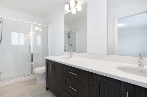 438 Copperstone Manor Se, Calgary, AB - Indoor Photo Showing Bathroom