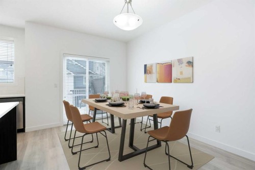 438 Copperstone Manor Se, Calgary, AB - Indoor Photo Showing Dining Room