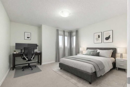 84 Aspen Summit Circle Sw, Calgary, AB - Indoor Photo Showing Bedroom