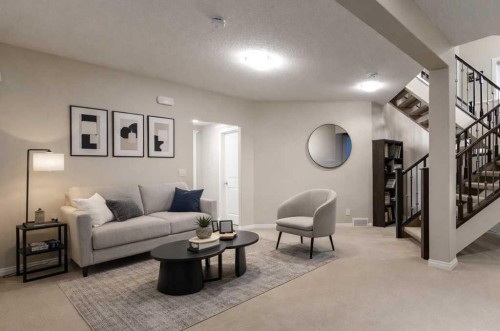 84 Aspen Summit Circle Sw, Calgary, AB - Indoor Photo Showing Living Room